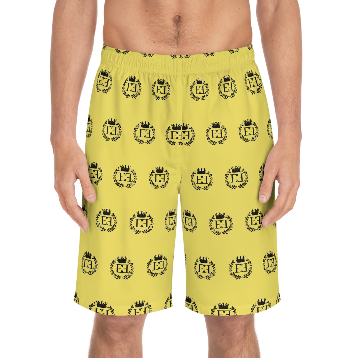 Elev8ted Energy Crest All-Over Print Swim Trunks