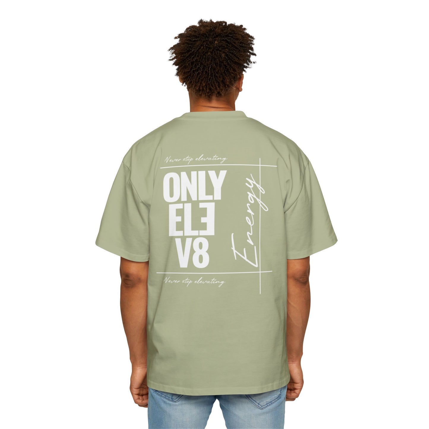 Only Elev8 Energy Tee — Men's Oversized Graphic T-Shirt