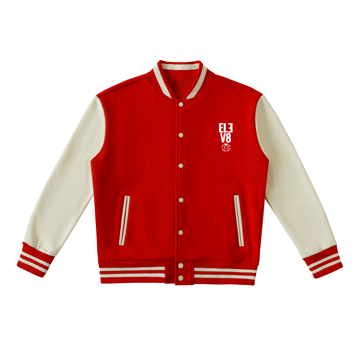 ELEV8 Two-Tone Fleeced Varsity Jacket