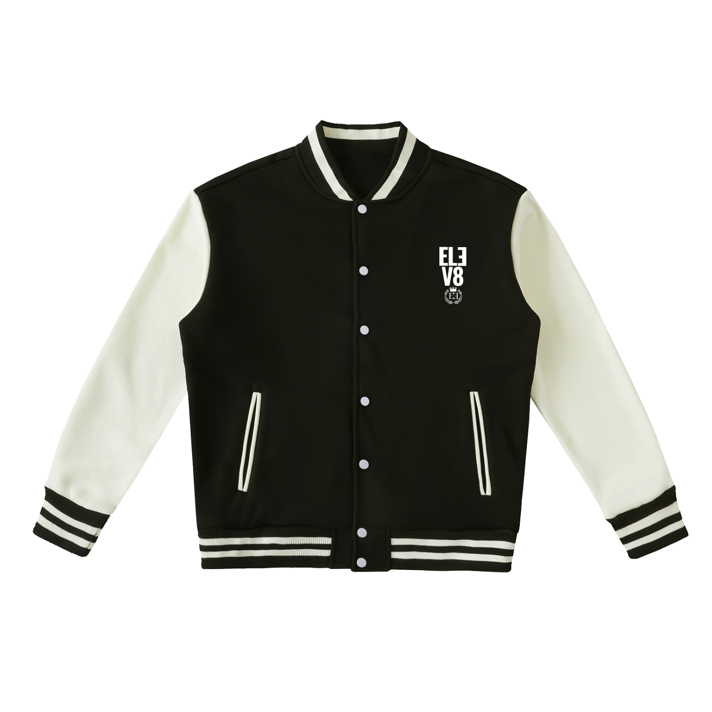ELEV8 Two-Tone Fleeced Varsity Jacket
