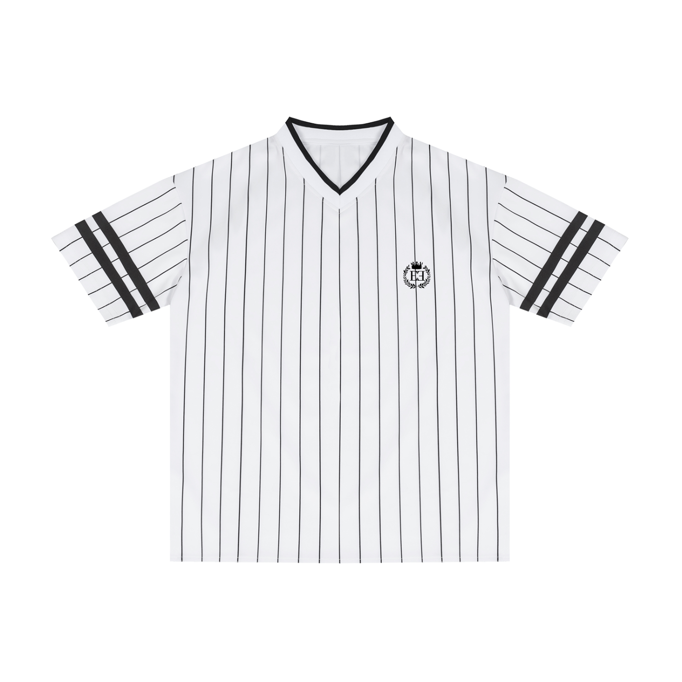 Striped Loose V-Neck T-Shirt
