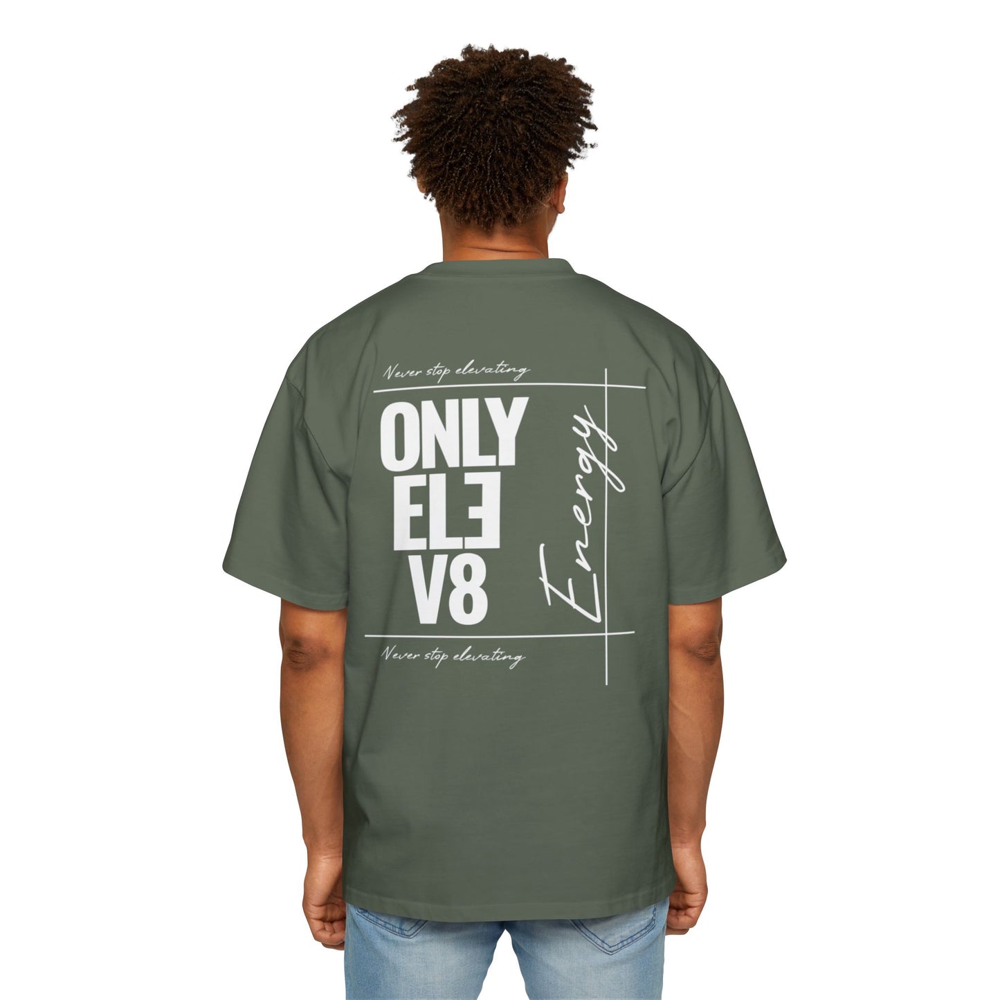 Only Elev8 Energy Tee — Men's Oversized Graphic T-Shirt