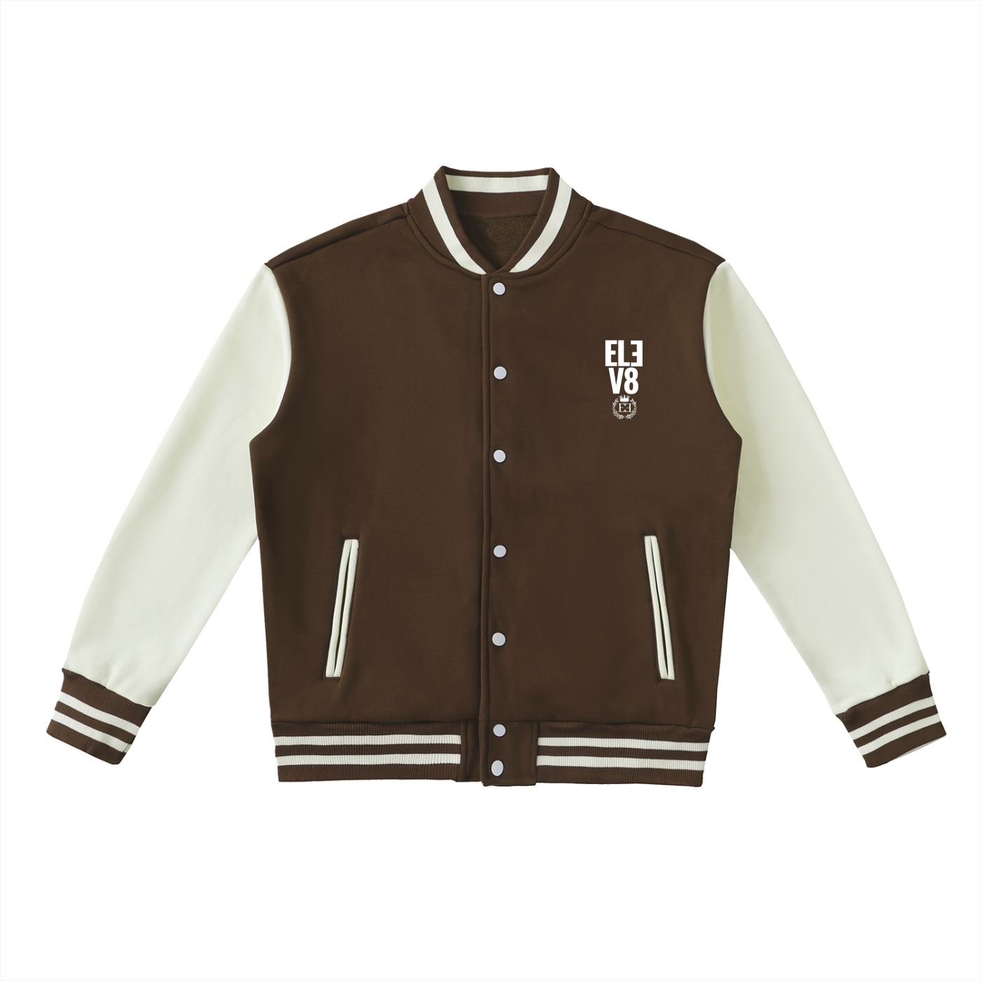 ELEV8 Two-Tone Fleeced Varsity Jacket
